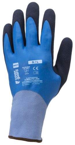 COVERGUARD 1LACC00 Eurolite l300 kék duplán mártott latex kesztyű 11