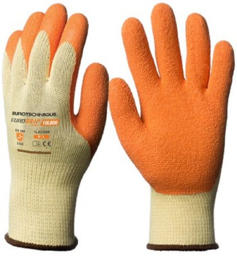 Euro Protection / Eurotechnique 1LACO Eurotechnique EUROGRIP 10L800 kiemelten csúszásbiztos latex védőkesztyű (sárga, 11) 11