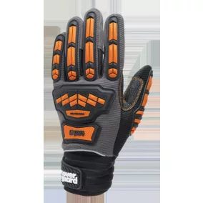 COVERGUARD 1MEHI00 Eurostrong mx600 szürke/narancs kesztyű beütődés ellen 11