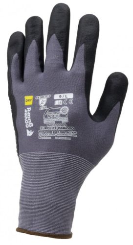 COVERGUARD 1NIDP00 EUROLITE 15N600D PETTYEZETT VÉDŐKESZTYŰ (szürke, 9) 9