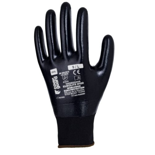 Ganteline 1NISB Eurolite N100 PES kesztyű (fekete, 10/XL) 10/XL