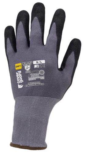 COVERGUARD 1NIST00 Eurolite max25 szürke nylon védőkesztyű 11