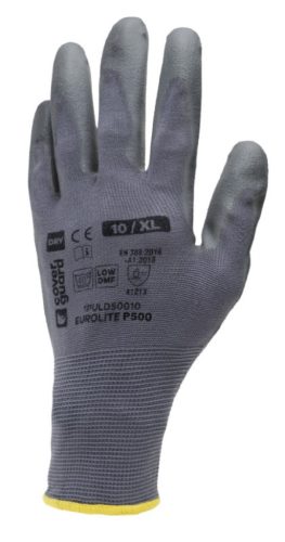 coverguard 1puld50 eurolite p500 varrásmentes kesztyű 6 szürke