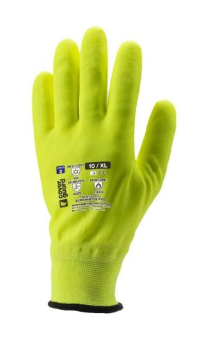 COVERGUARD 1WINY0 Eurowinter f200 sárga bélelt,hab.nit. mártott kesztyű (sárga, 10) 10