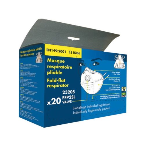 euro-protection 23205 supair ffp2sl nr d paneles 20 db fehér