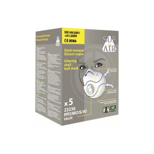 euro-protection 23236 supair ffp2sl nr d vo aktívszenes 5 db fehér