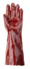 Ganteline MÁRTOTT PVC KESZTYŰ, BORDÓ, SAV/LÚG/OLAJÁLLÓ, 40CM 10 Piros