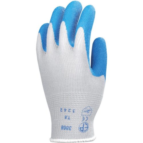 euro-protection 3868-70 mártott kék dupla latex kesztyű 8