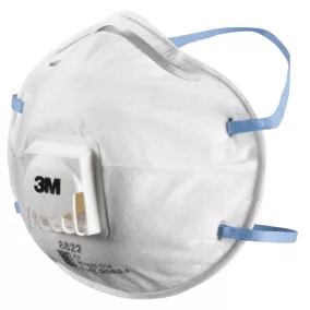 3M 8822 ffp2s részecskeszűrő szelepes félálarc