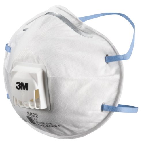 3M 8822 ffp2s részecskeszűrő szelepes félálarc