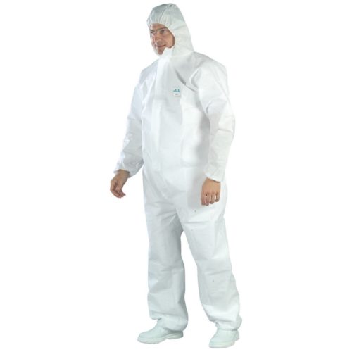 euro-protection 44103-05 td háromrétegű sms pp kapucnis overál xxl fehér