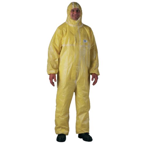 euro-protection 44443-45 td t4 sárga vegyszerálló overál xl