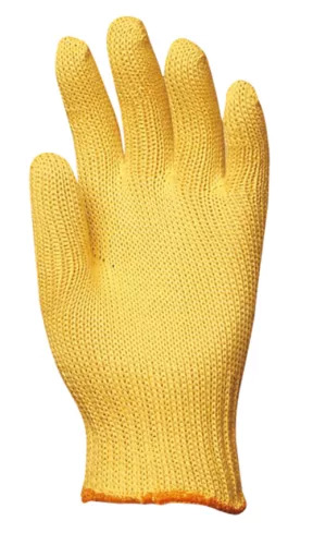 Ganteline KÖTÖTT VASTAG SÁRGA KEVLAR KESZTYŰ, VÁGÁSBIZTOS, HŐÁLLÓ 7 Sárga