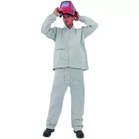 euro-protection 57455-59 hegesztő bőrkabát l szürke