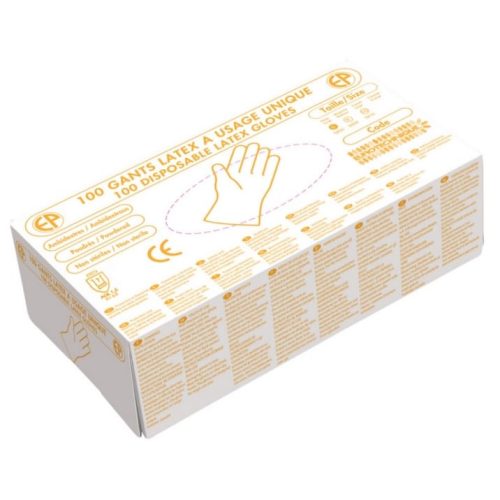 Ganteline 5806-12B Latex vizsgálókesztyű zöld 5806-12B Zöld 8/M