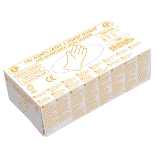 euro-protection 1426973 latex vizsgálókesztyű 100 db fehér