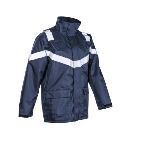 COVERGUARD 5DAG12 Dagda lángálló PU esőkabát (sötétkék, 3XL) 3XL