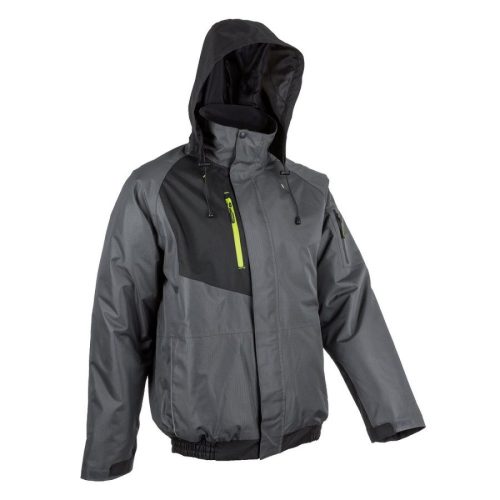 COVERGUARD 5GOM450 GOMA SZÜRKE-FEKETE RIPSTOP TÉLI DZSEKI KAPUCNIVAL (szürke/fekete, XXXL) XXXL