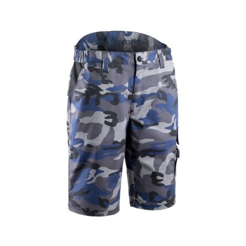 COVERGUARD 5KMS090 Kammo terepszínű/kék elasztikus bermuda (camouflage, S) S