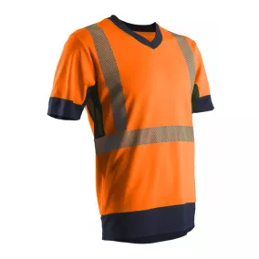 KOMO II HI-VIZ NARANCS RÖVID UJJÚ PÓLÓ CO/PES GRS