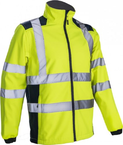 COVERGUARD 5KPA16 Kanpa hi-viz sárga softshell dzseki 4XL