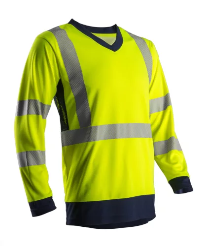 Ganteline SOMO HI-VIZ SÁRGA UJJÚ PÓLÓ CO/PES GRS S Láthatósági sárga
