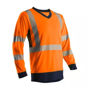 Ganteline SOMO HI-VIZ NARANCS HOSSZÚ UJJÚ PÓLÓ CO/PES GRS 4XL Láthatósági narancssárga