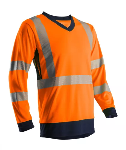 Ganteline SOMO HI-VIZ NARANCS HOSSZÚ UJJÚ PÓLÓ CO/PES GRS S Láthatósági narancssárga