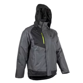 COVERGUARD 5YUZ YUZU SZÜRKE-FEKETE RIPSTOP TÉLI KABÁT KAPUCNIVAL (szürke*, 4XL) 4XL