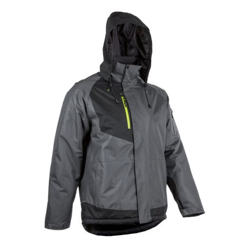 COVERGUARD 5YUZ YUZU SZÜRKE-FEKETE RIPSTOP TÉLI KABÁT KAPUCNIVAL (szürke*, 4XL) 4XL