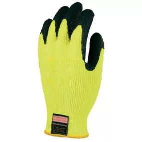   Taeki5 vágásb. sárga téli kesztyű, habos hp latex tenyér Outlet - 9/L