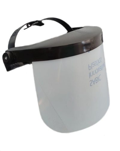 COVERGUARD 6VIS POLIKARBONÁT ARCVÉDŐ HOMLOKPÁNTTAL, 1mm, 1B Víztiszta