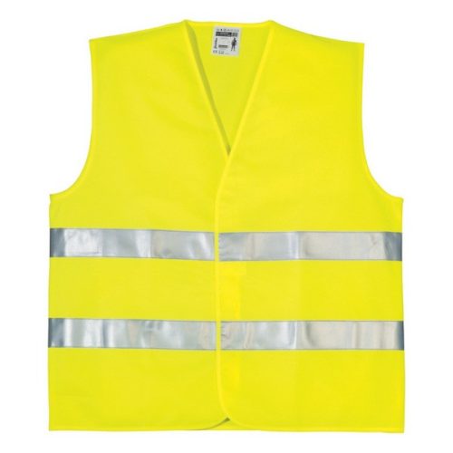 A jól szellőző, poliészter alapanyagú Fluo jól láthatósági mellény kivitelezése és szabása praktikus, hogy minden időjárás esetében kényelmesen hordható legyen a ruházat felett.