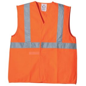 Fényvisszaverő mellény függőleges csíkkal eco - sárga