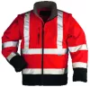 Ganteline FLUO SOFTSHELL 2/1 STATION DZSEKI PIROS/KÉK 3XL Láthatósági piros