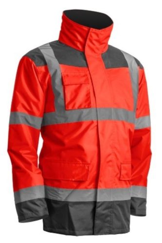 COVERGUARD 7KAN Kanata 4/1 HI-VIS PE kabát (HV piros, S) S