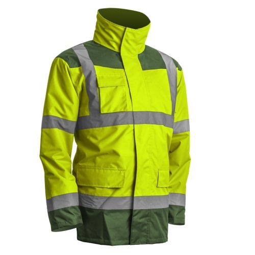 COVERGUARD 7KAN Kanata 4/1 HI-VIS PE kabát (HV sárga, 4XL) 4XL