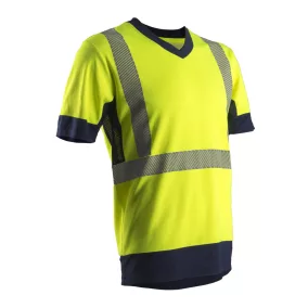 COVERGUARD 7KOM Komo HI-VIZ rövid ujjú póló (sárga, 3XL) 3XL