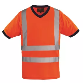 COVERGUARD 7YAV Yard v-nyakú Fluo póló (HV narancssárga, M) M