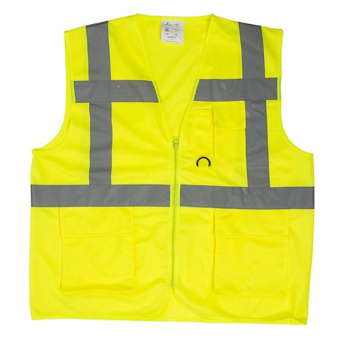 COVERGUARD 7YGM Yard többzsebes Fluo mellény (HV sárga, 2XL) 2XL