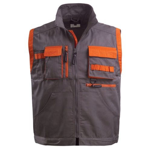 euro-protection 8pad-me paddock mellény szürke xl narancs