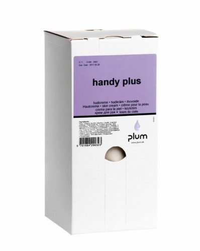 A Plum Handy Plus ápolókrém gazdaságos, 700 ml-es kiszerelésben is beszerezhető, így még tovább képes óvni és védelmezni a néha extrém  kihívásokkal is szembenéző kézbőrt.