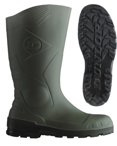 Dunlop D95236-48 Dunlop devon s5 h142611 9desa acélos zöld pvc csizma (zöld*, 44) 44