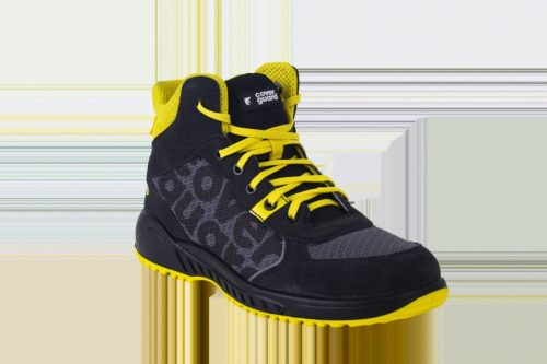 COVERGUARD 9SWIH10 Claw Swift S1P SRC ESD fekete/sárga hálós védőbakancs (sárga, 48) 48