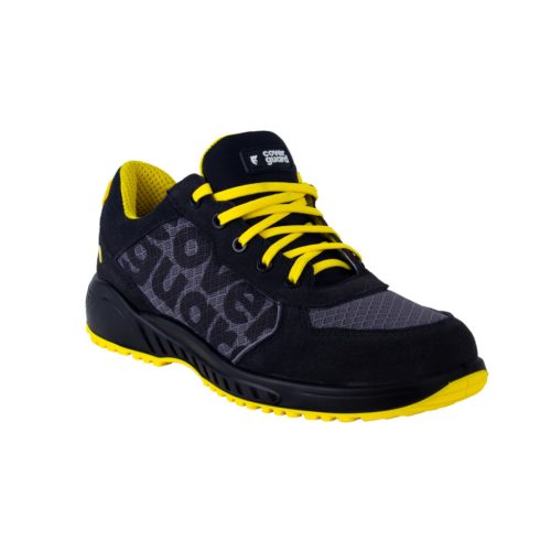 COVERGUARD 9SWIL10 Claw Swift S1P SRC ESD fekete/sárga hálós védőfélcipő (sárga, 36) 36