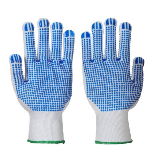 portwest a113 poloka dot plus kesztyű s fehér kék