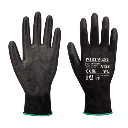 Portwest A128 A128 PU tenyérmártott kesztyű latexmentes (kiskereskedelmi csomag) XXS