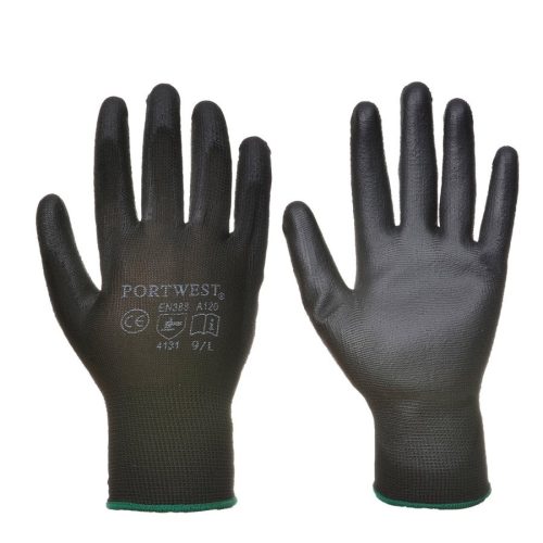 Nylon kesztyű PU tenyérmártott (12 pár / csomag)