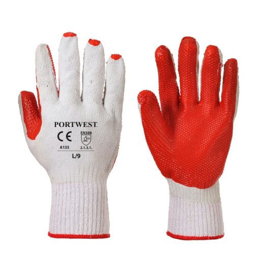 portwest a135 tough grip kesztyű l piros
