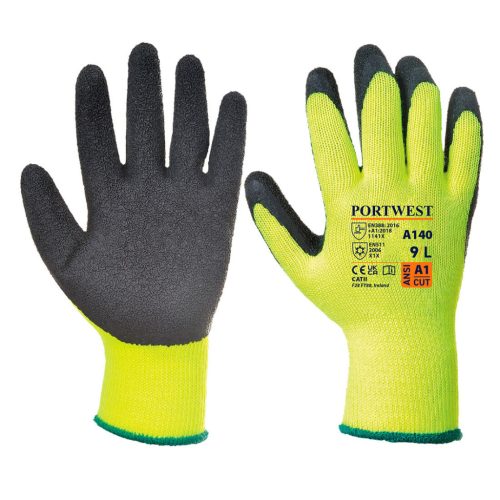 Portwest A140 Mártott latex kesztyű, téli kivitel XS